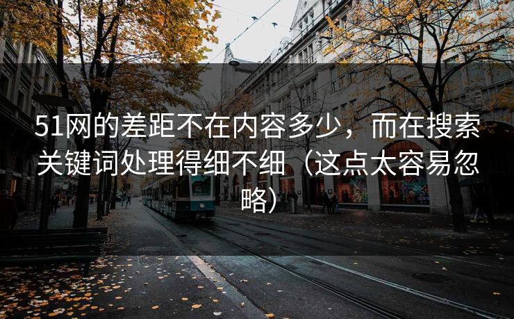 51网的差距不在内容多少，而在搜索关键词处理得细不细（这点太容易忽略）